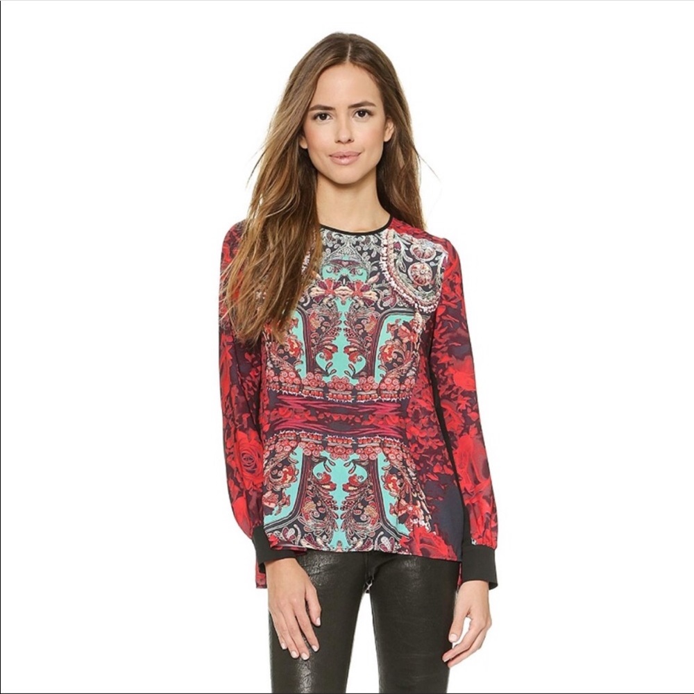 Clover Canyon Neiman Marcus Rose Matador Top S